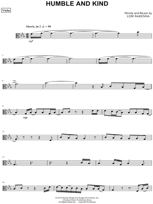 Humble and Kind - Viola