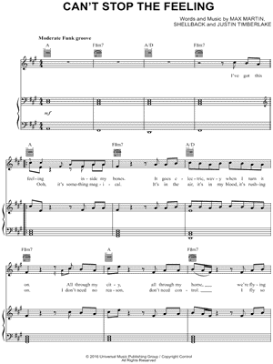 Can't Stop The Feeling