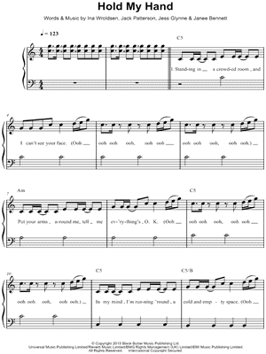 Hold My Hand by Jess Glynne - Sheet Music