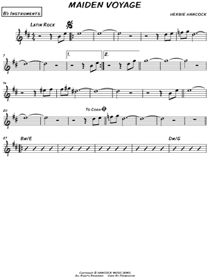 Maiden Voyage by Herbie Hancock - Sheet Music