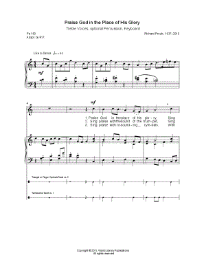 Praise God in the Place of His Glory