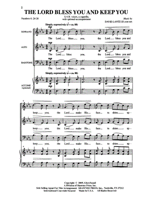 The Lord Bless You and Keep You