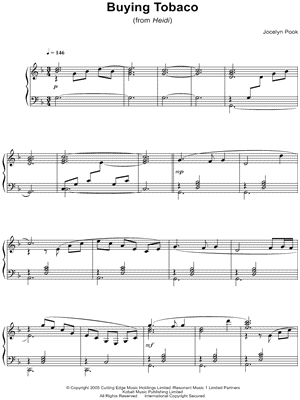 Buying Tobaco by Jocelyn Pook - Sheet Music