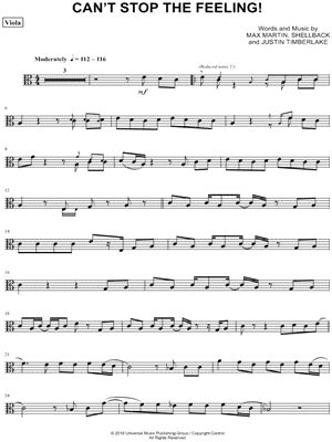 Can't Stop the Feeling! - Viola