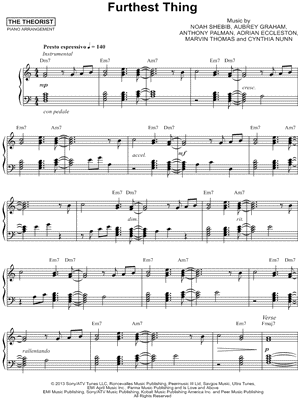 Furthest Thing by The Theorist - Sheet Music