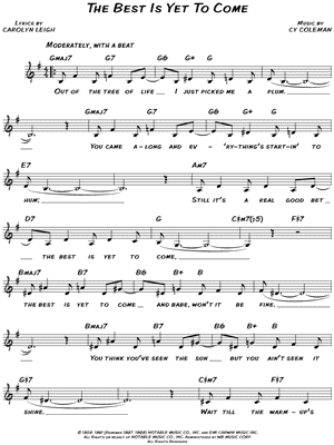 The Best Is Yet to Come