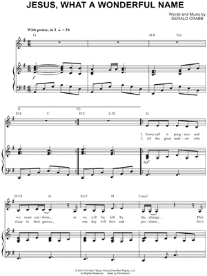 Jesus, What A Wonderful Name