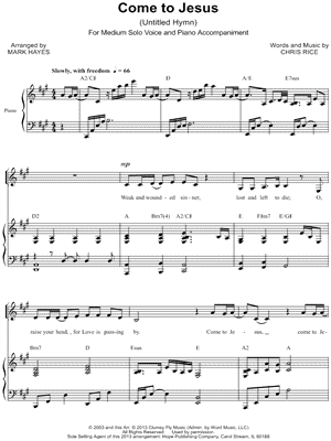 (Untitled Hymn) Come to Jesus