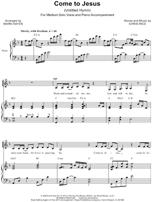 (Untitled Hymn) Come to Jesus