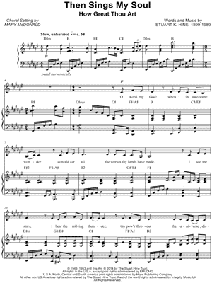 Then Sings My Soul (How Great Thou Art)