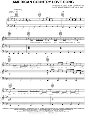 American Country Love Song