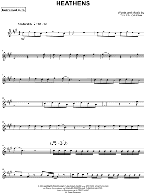 Heathens - Bb Instrument