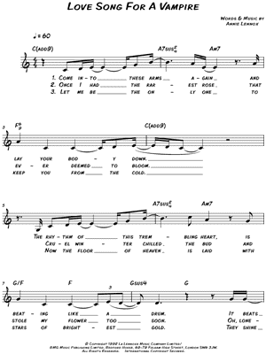 Love Song for a Vampire