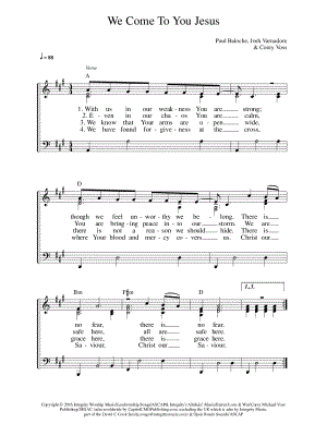 We Come to You Jesus