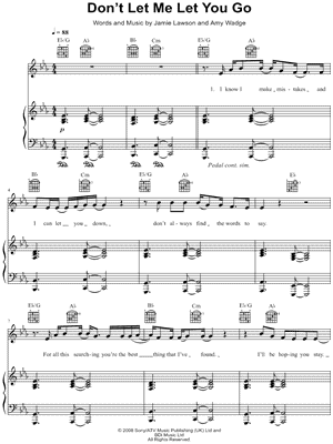 Don't Let Me Let You Go