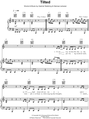Tilted by Christine & The Queens - Sheet Music