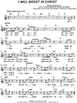 I Will Boast In Christ