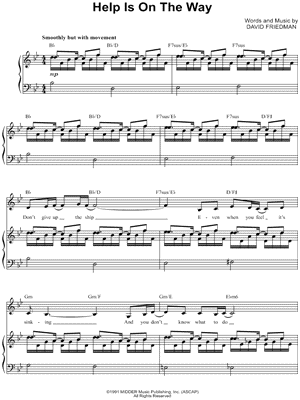 Help Is On The Way by David Friedman - Sheet Music