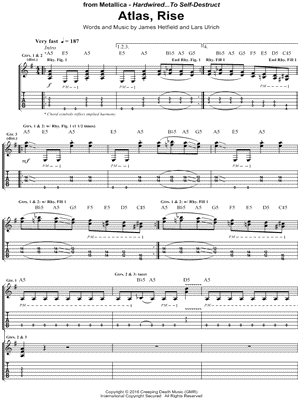 Atlas, Rise by Metallica - Sheet Music