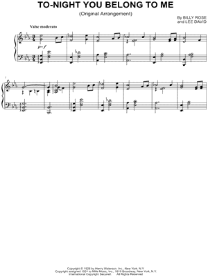 Tonight You Belong To Me