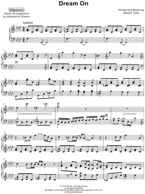 Dream On by Aysedeniz Gokcin - Sheet Music