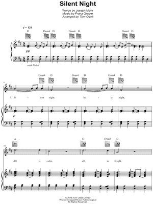 Silent Night by Tom Odell - Sheet Music