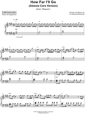 How Far I'll Go (Alessia Cara Version)