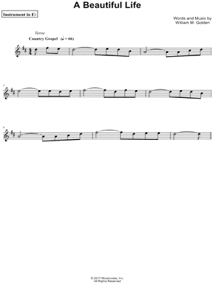 A Beautiful Life - Eb Instrument