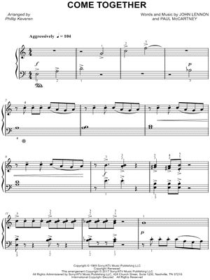 Come Together by Phillip Keveren - Sheet Music