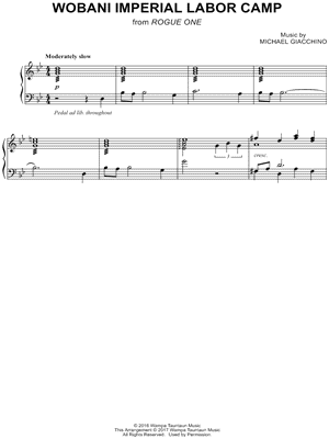 Wobani Imperial Labor Camp from Rogue One: A Star Wars Story - Sheet Music