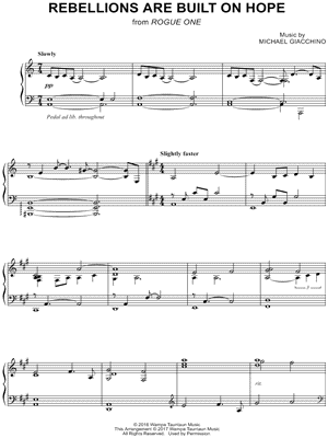 Rebellions Are Built on Hope from Rogue One: A Star Wars Story - Sheet Music