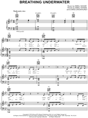 Breathing Underwater by Emeli Sandé - Sheet Music