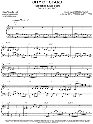 City of Stars [Sebastian & Mia Duet]