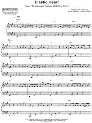 Elastic Heart by YourPianoCover - Sheet Music
