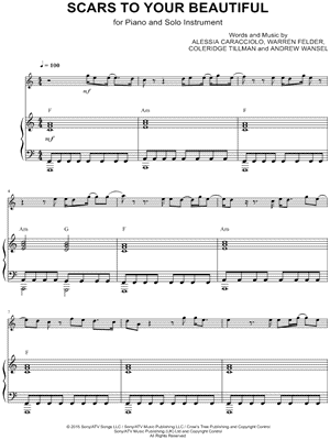 Scars to Your Beautiful - Piano Accompaniment