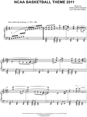 NCAA Basketball Theme 2011 by Bob Christianson - Sheet Music