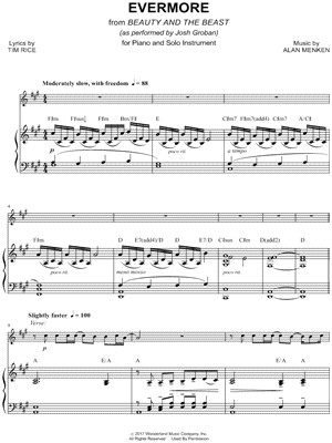 Evermore - Piano Accompaniment