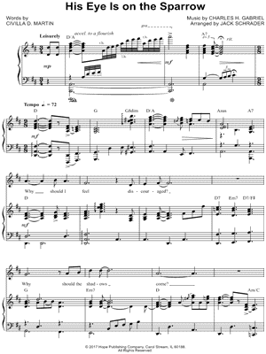 His Eye Is on the Sparrow