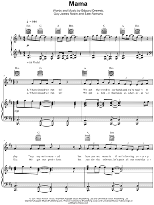 Mama by Jonas Blue feat. William Singe - Sheet Music