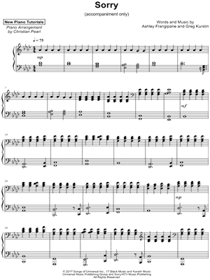 Sorry [Accompaniment Only]