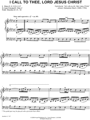 I Call to Thee, Lord Jesus Christ