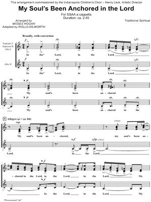 My Soul's Been Anchored in the Lord