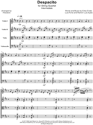 Despacito - String Quartet