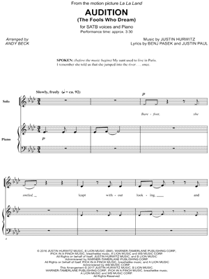 Audition (The Fools Who Dream)