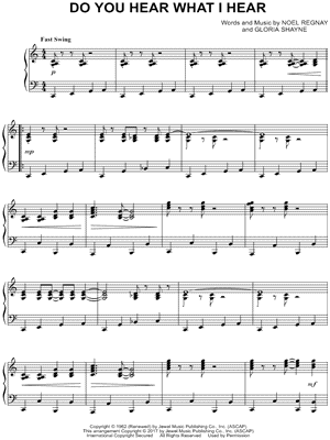 Do You Hear What I Hear? by Noel Regney - Sheet Music