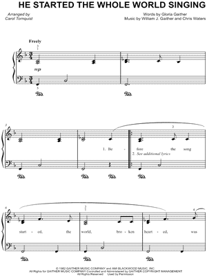 He Started the Whole World Singing