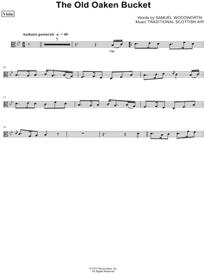 The Old Oaken Bucket - Viola