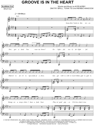 Groove is in the Heart by Deee-Lite - Sheet Music