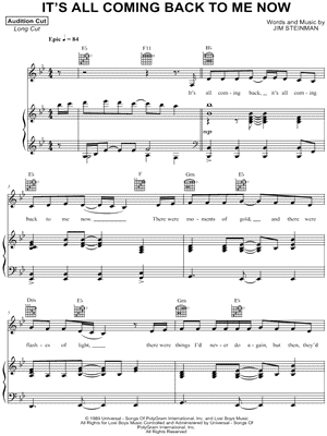 It's All Coming Back to Me Now