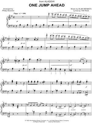 One Jump Ahead by Phillip Keveren - Sheet Music